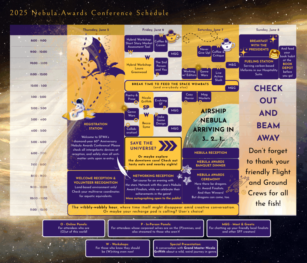 Final Nebula Awards Conference Schedule