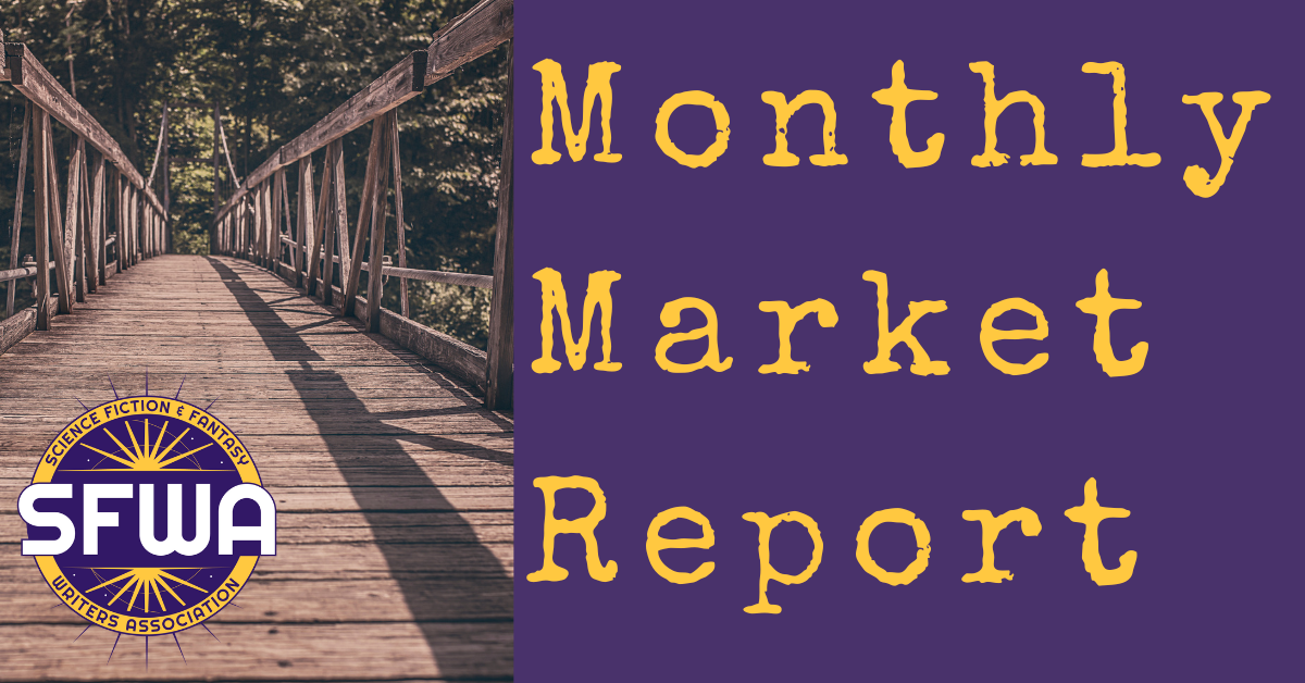 An image of a bridge with the SFWA logo and the text Monthly Market Report to be used a s featured image.